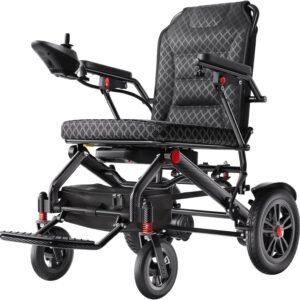 Folding Electric Wheelchair, Dual 250W Motors, 15Ah Removable Battery, 25km Range