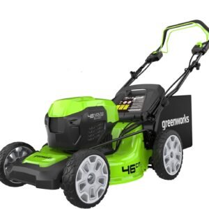 48V Cordless Self-Propelled Lawn Mower, 46cm Cut, 55L Collector, 2 x 4Ah Batteries