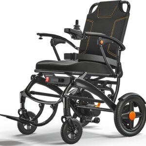 Carbon Fibre Folding Electric Wheelchair, 15.9kg, Dual Brushless Motors, 29km Range