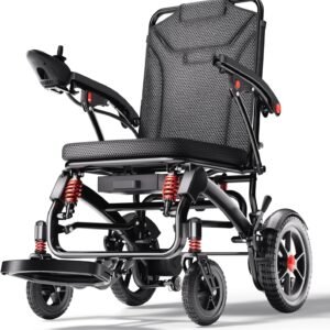 All-Terrain Folding Electric Wheelchair, 17.7kg, 15Ah Battery, 40km Range, 159kg Capacity